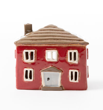 Village lyshus rød 13 cm Village lyshus rød 13 cm